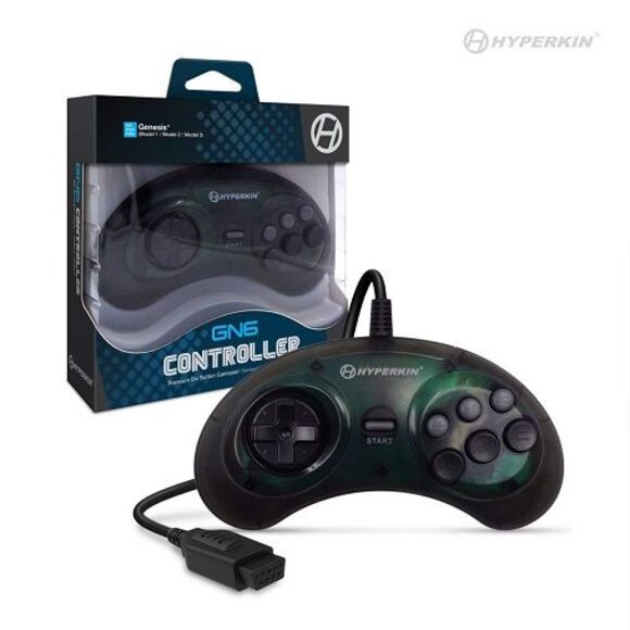 GN6 Premium Controller For Genesis (Space Black) - Hyperkin - Picture 1 of 3